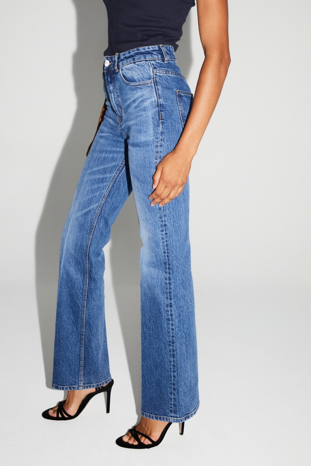 Denim Stevie Flare Medium Blue