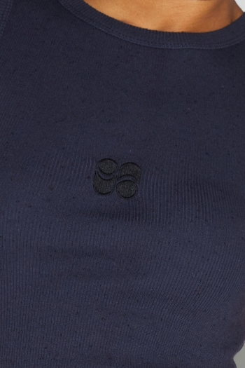 Denim Stevie Flare Velvet Navy fabriqué au Portugal