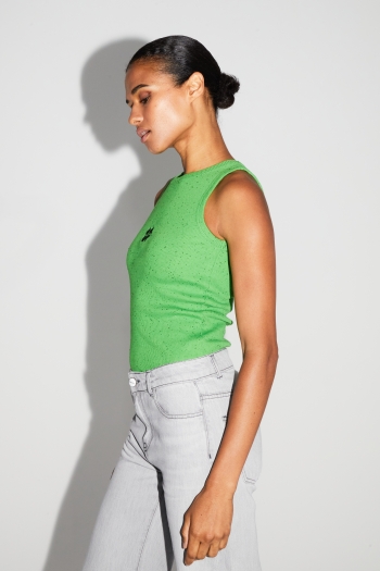 TOP ESSENTIEL CHINE GREEN