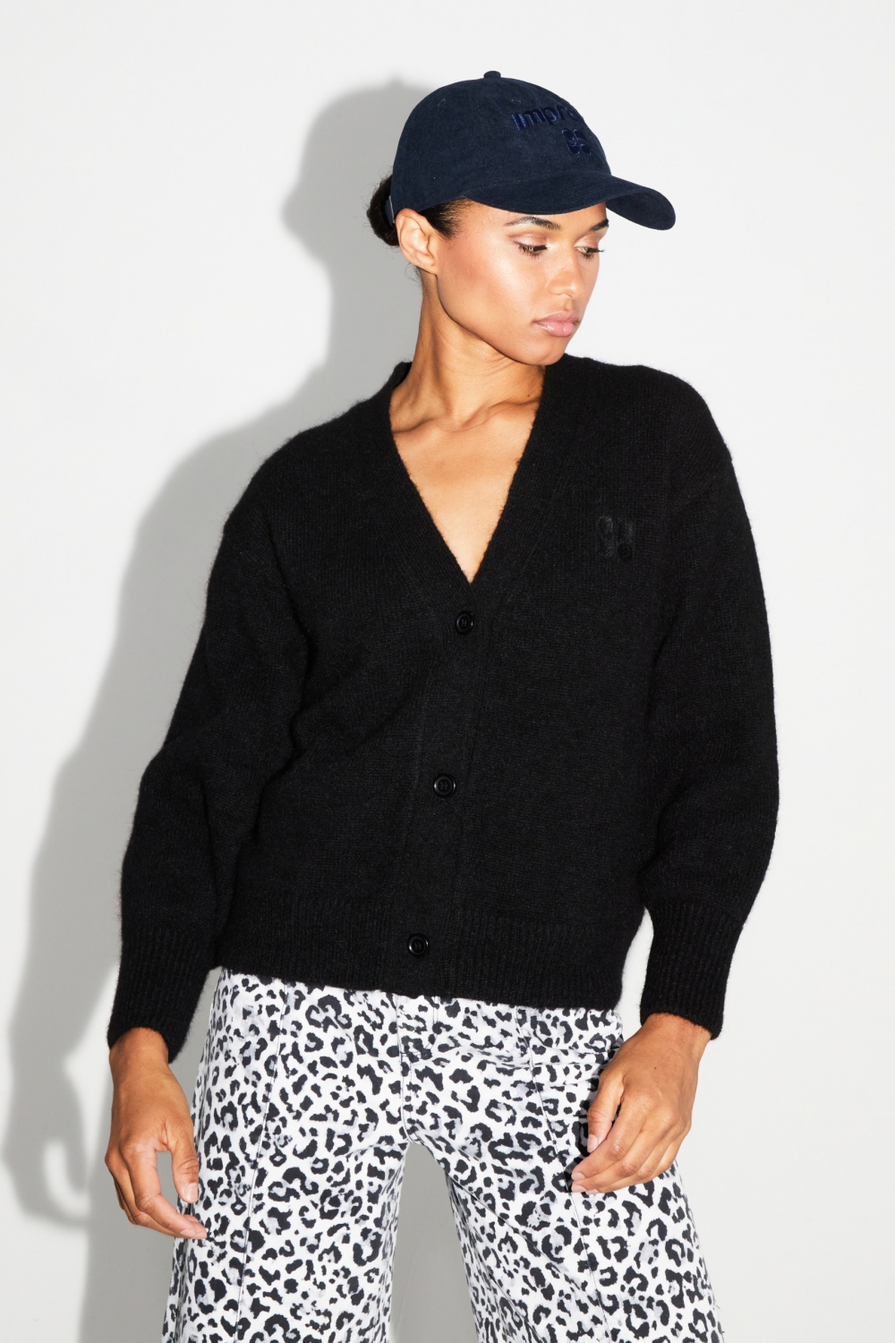 Imprevu Fluwelen Navy muts