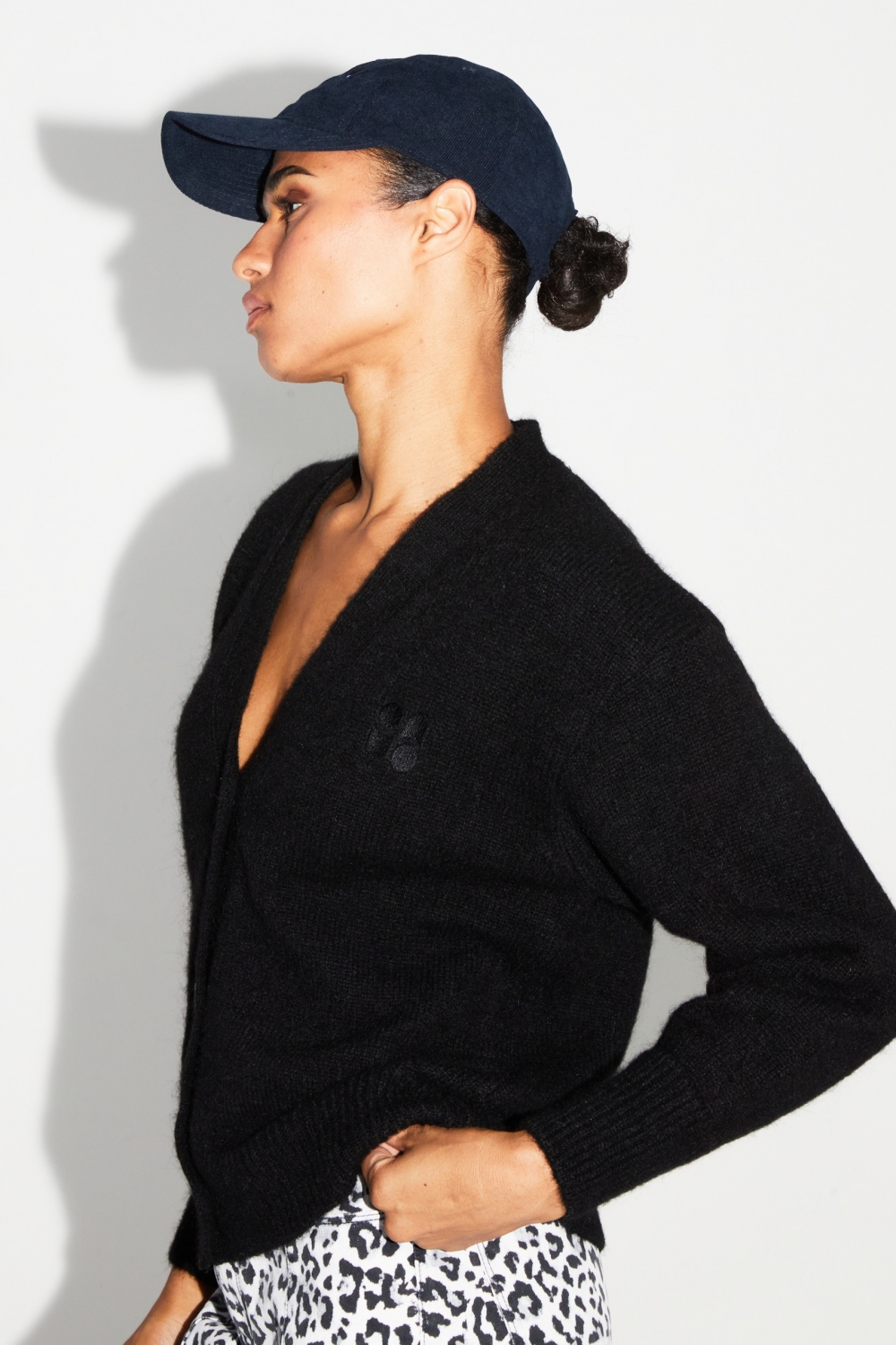 Imprevu Fluwelen Navy muts
