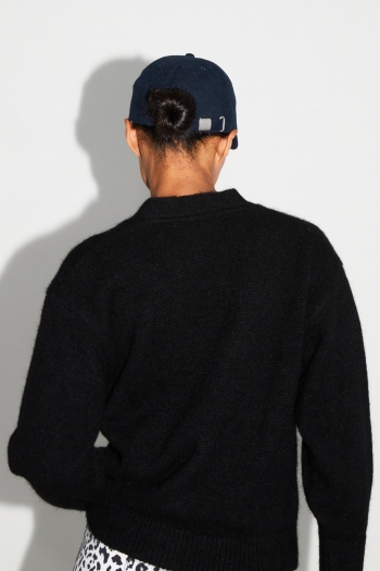 Imprevu Fluwelen Navy muts