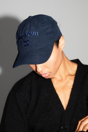 Imprevu Fluwelen Navy muts