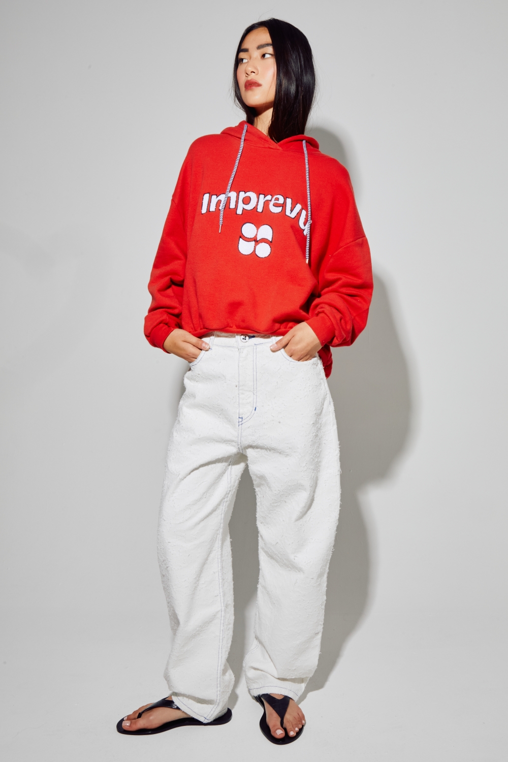 Rood Kira College-sweatshirt, gemaakt in Portugal