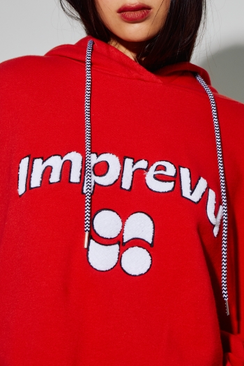 Rood Kira College-sweatshirt, gemaakt in Portugal
