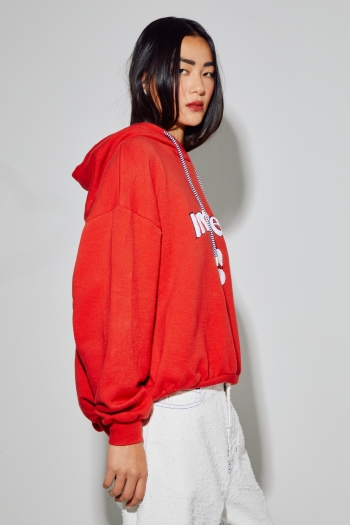 Rood Kira College-sweatshirt, gemaakt in Portugal