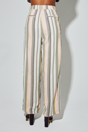 Pantalon Elsa, Rayures d'été fabriqué en Italie
