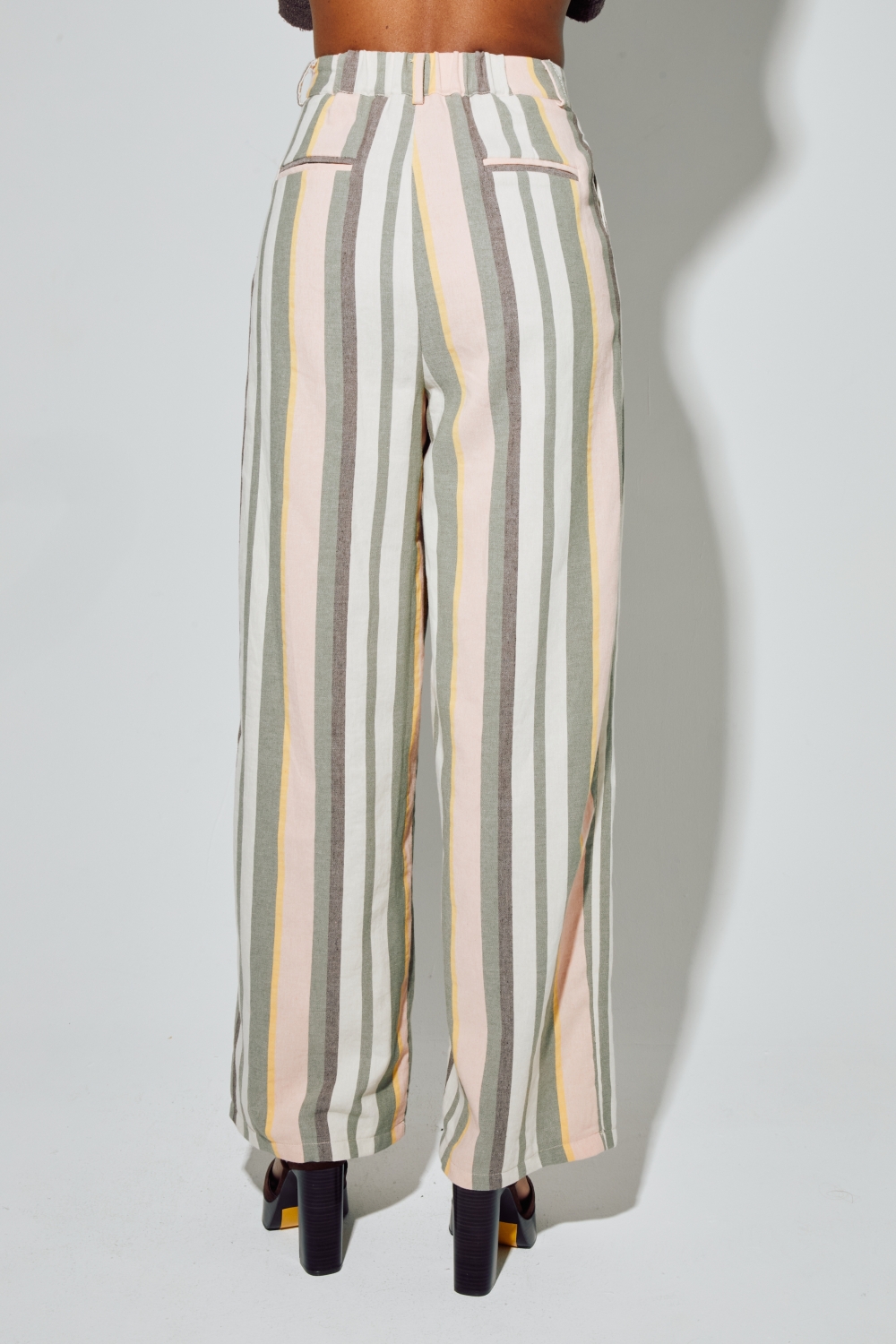 Pantalon Elsa, Rayures d'été fabriqué en Italie