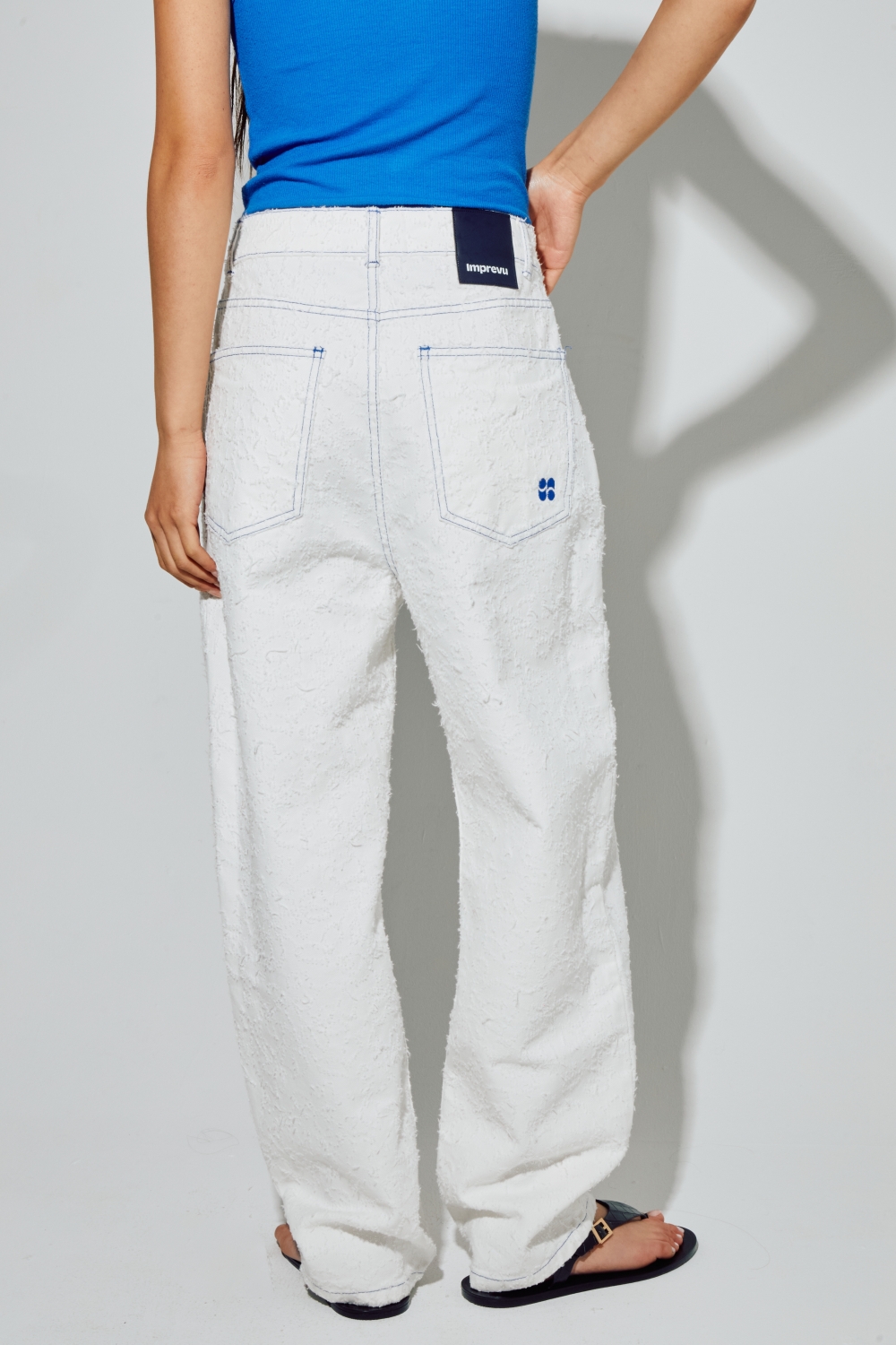 Denim Roxy Barrel used white, gemaakt in Portugal
