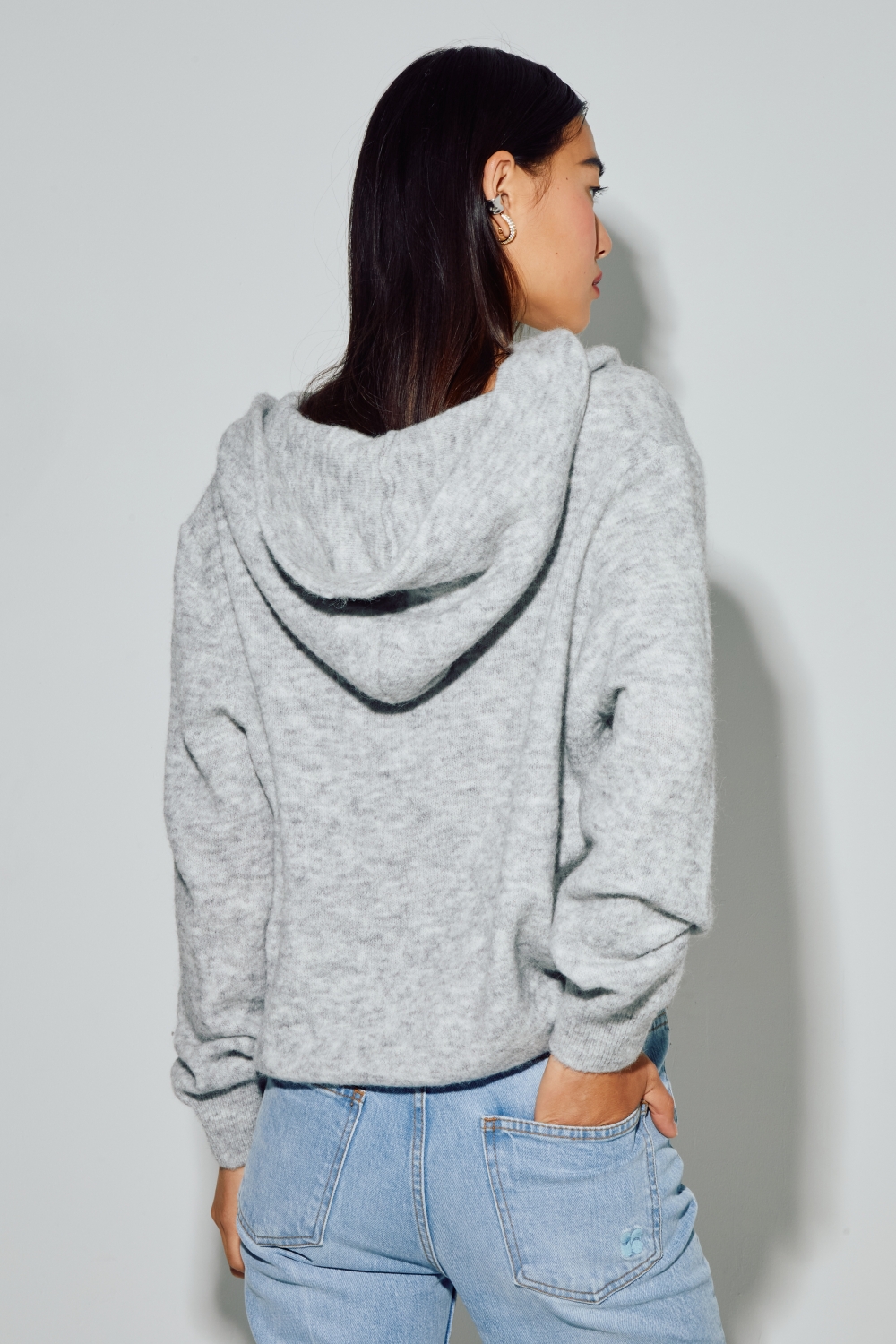 Sweatshirt Nola Alpaga grey fabriqué en Italie