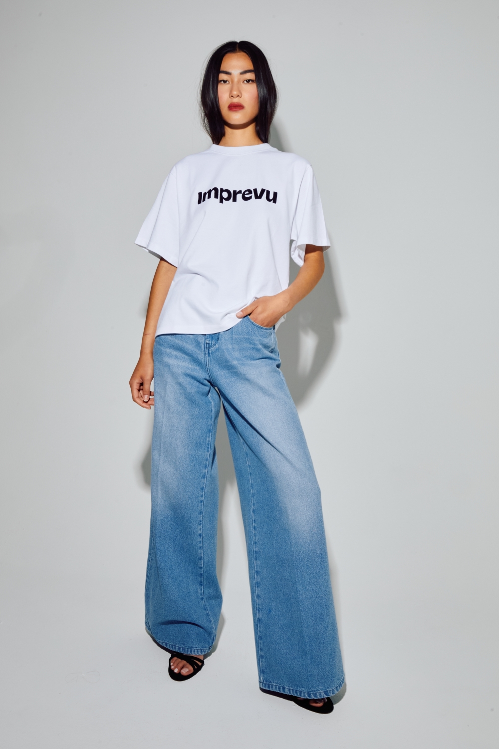 Black velvet Colette logo T-shirt made in Portugal