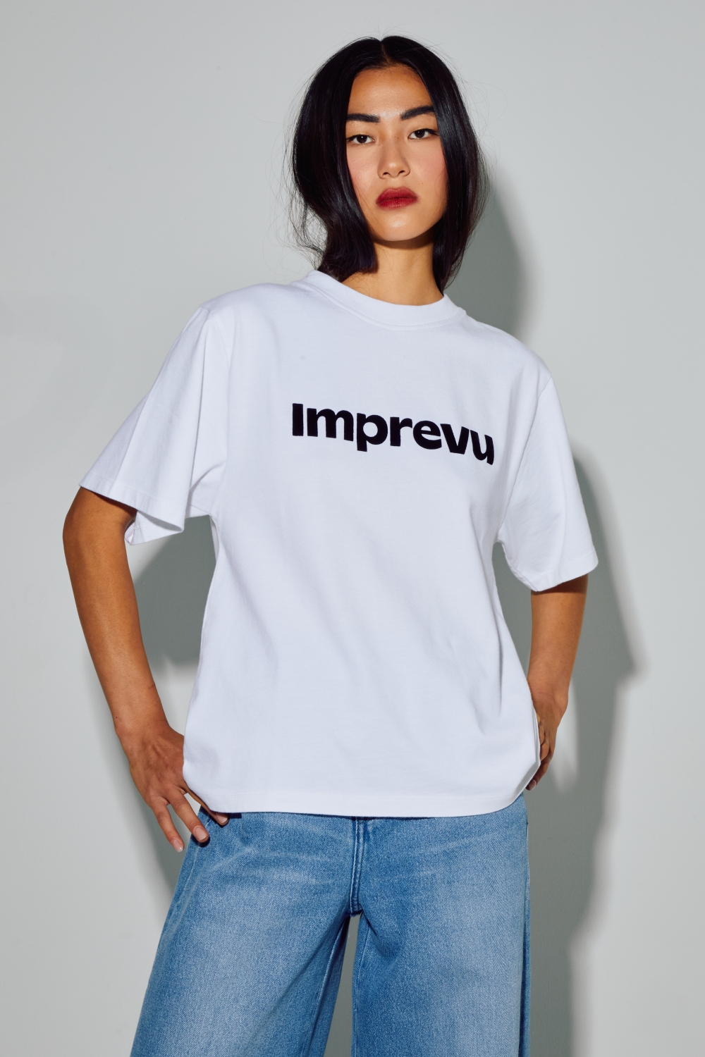 Black velvet Colette logo T-shirt made in Portugal