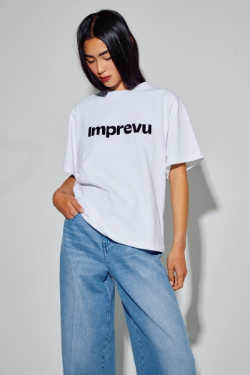 Black velvet Colette logo T-shirt made in Portugal
