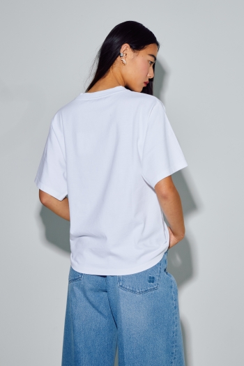 Black velvet Colette logo T-shirt made in Portugal