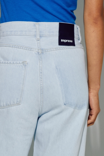 Le Denim Swiggy Palazzo acid blue fabriqué au Portugal
