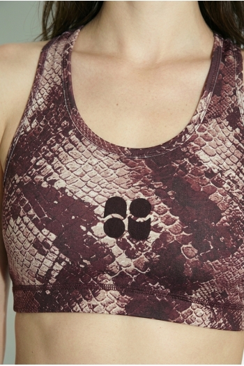 Brassière Lisa print Python fabriqué au Portugal