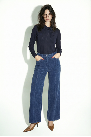 Polo Lauryn Navy fabriqué en Italie