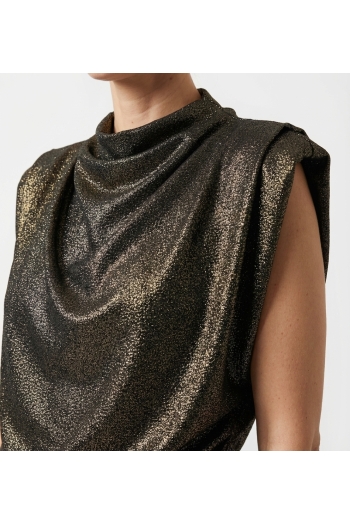 Stretch lurex top made in Italy