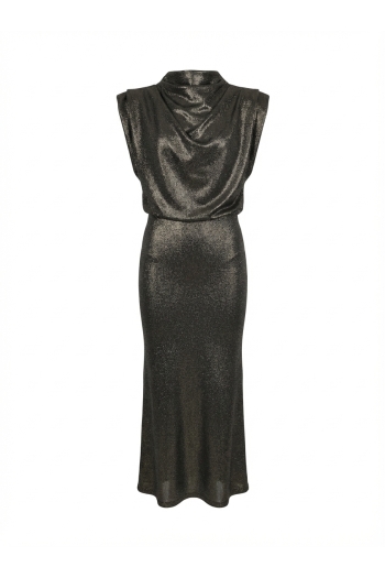 Stretch lurex mermaid maxi skirt made in Italy