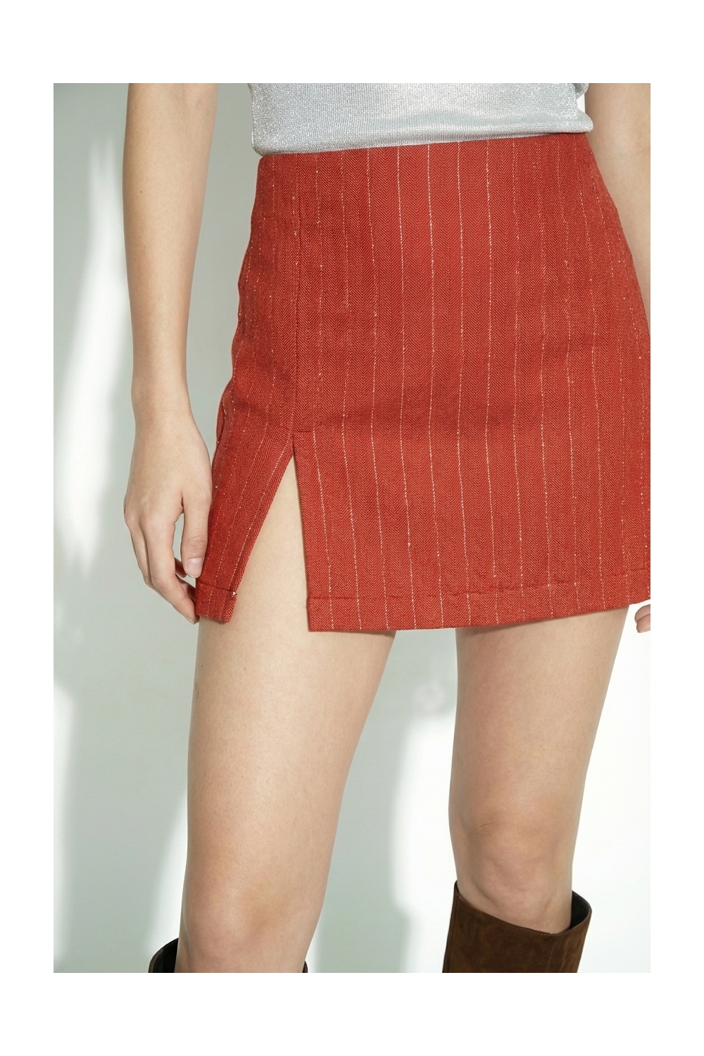 Sia Goccia Story Red Skirt-Shorts, made in Italy