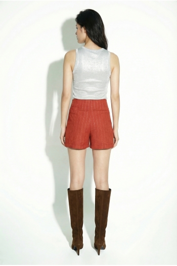 Sia Goccia Story Red Skirt-Shorts, made in Italy