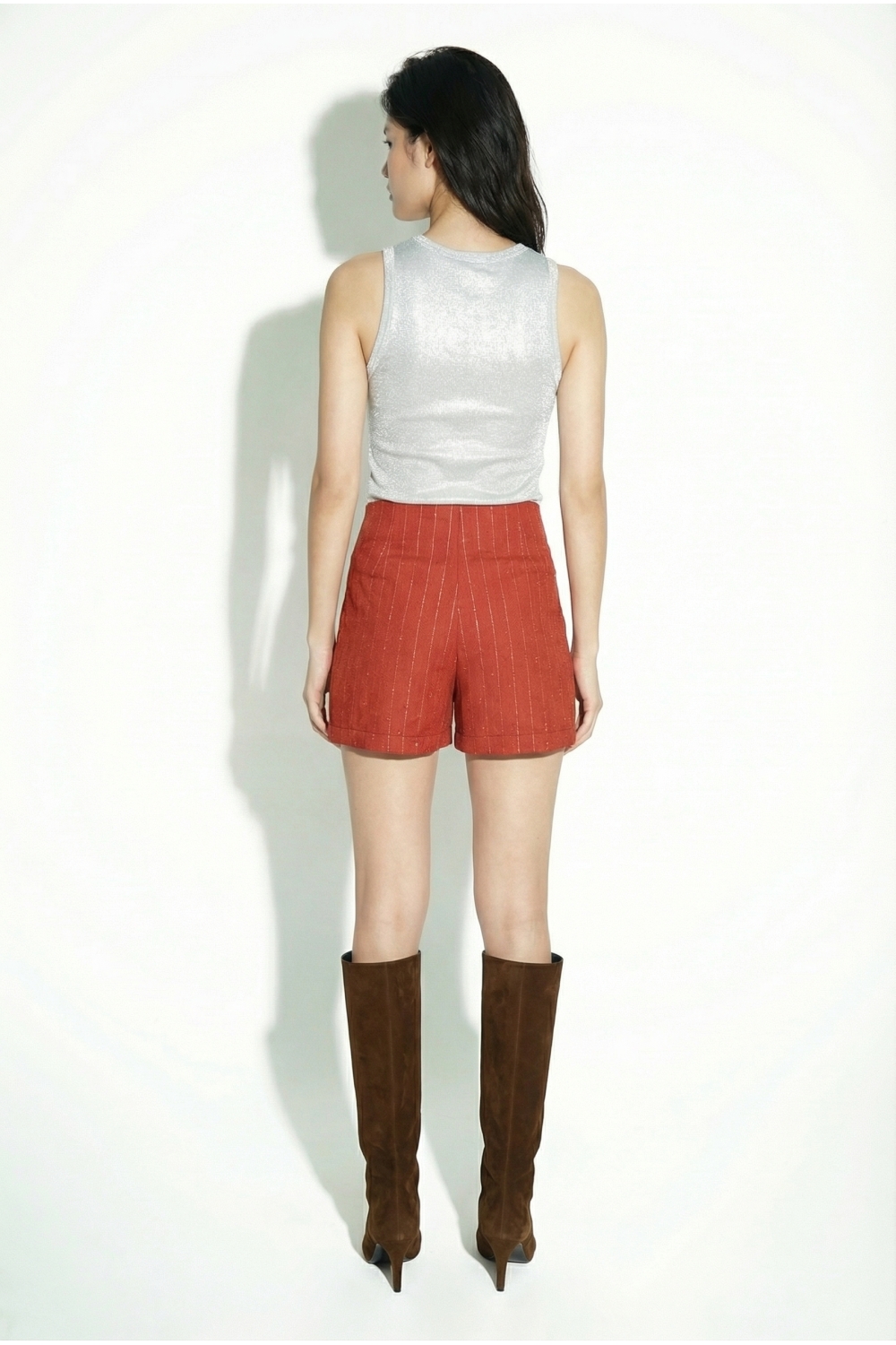 Sia Goccia Story Red Skirt-Shorts, made in Italy