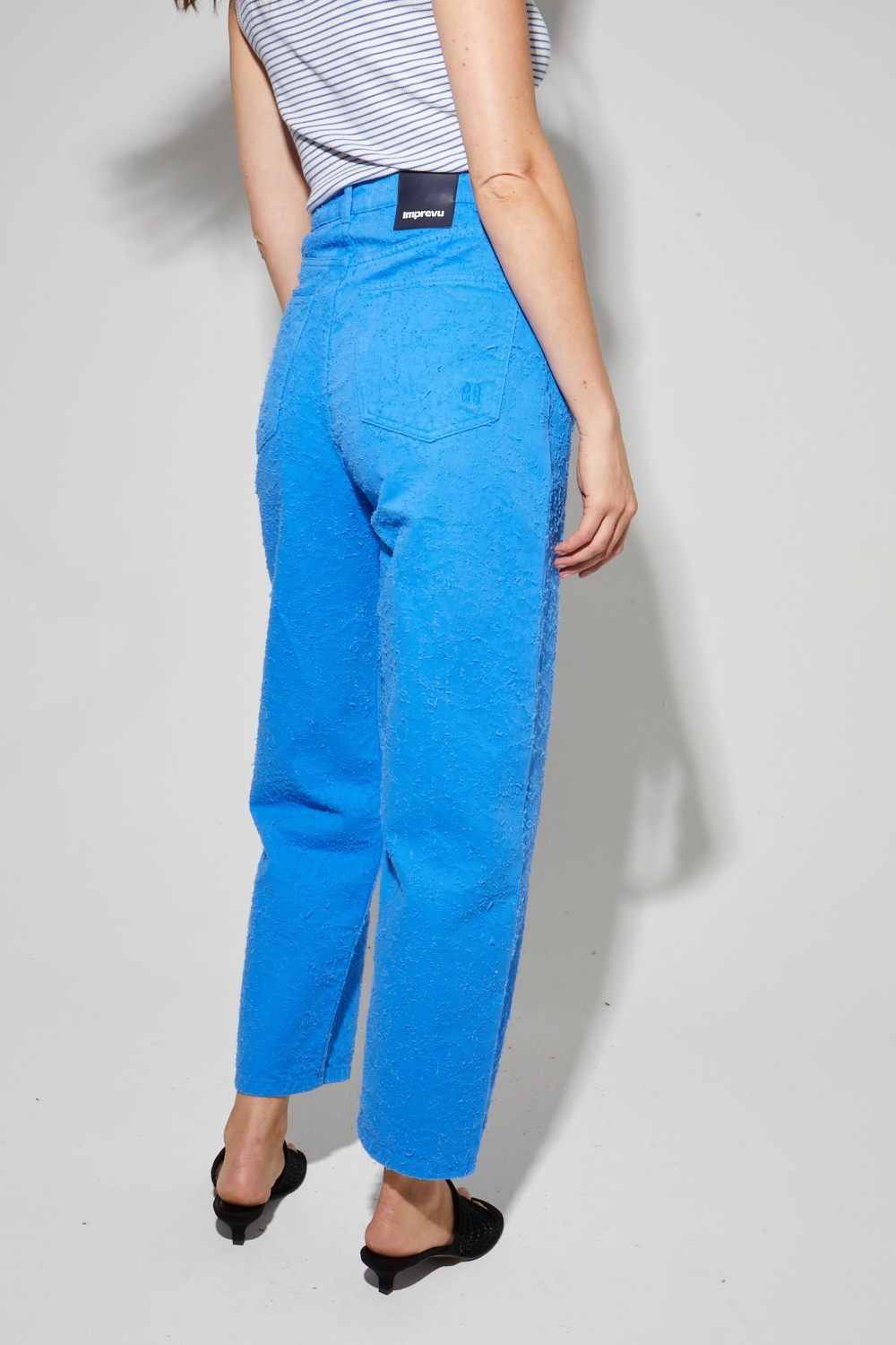 Roxy Barrel Used Royal Blue Denim, Made in Portugal