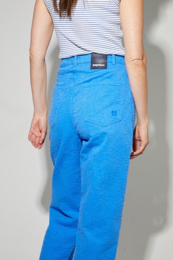 Roxy Barrel Used Royal Blue Denim, Made in Portugal