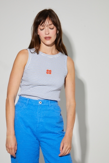 Roxy Barrel Used Royal Blue Denim, Made in Portugal