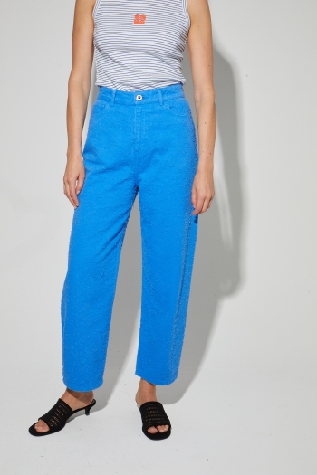Roxy Barrel Used Royal Blue Denim, Made in Portugal