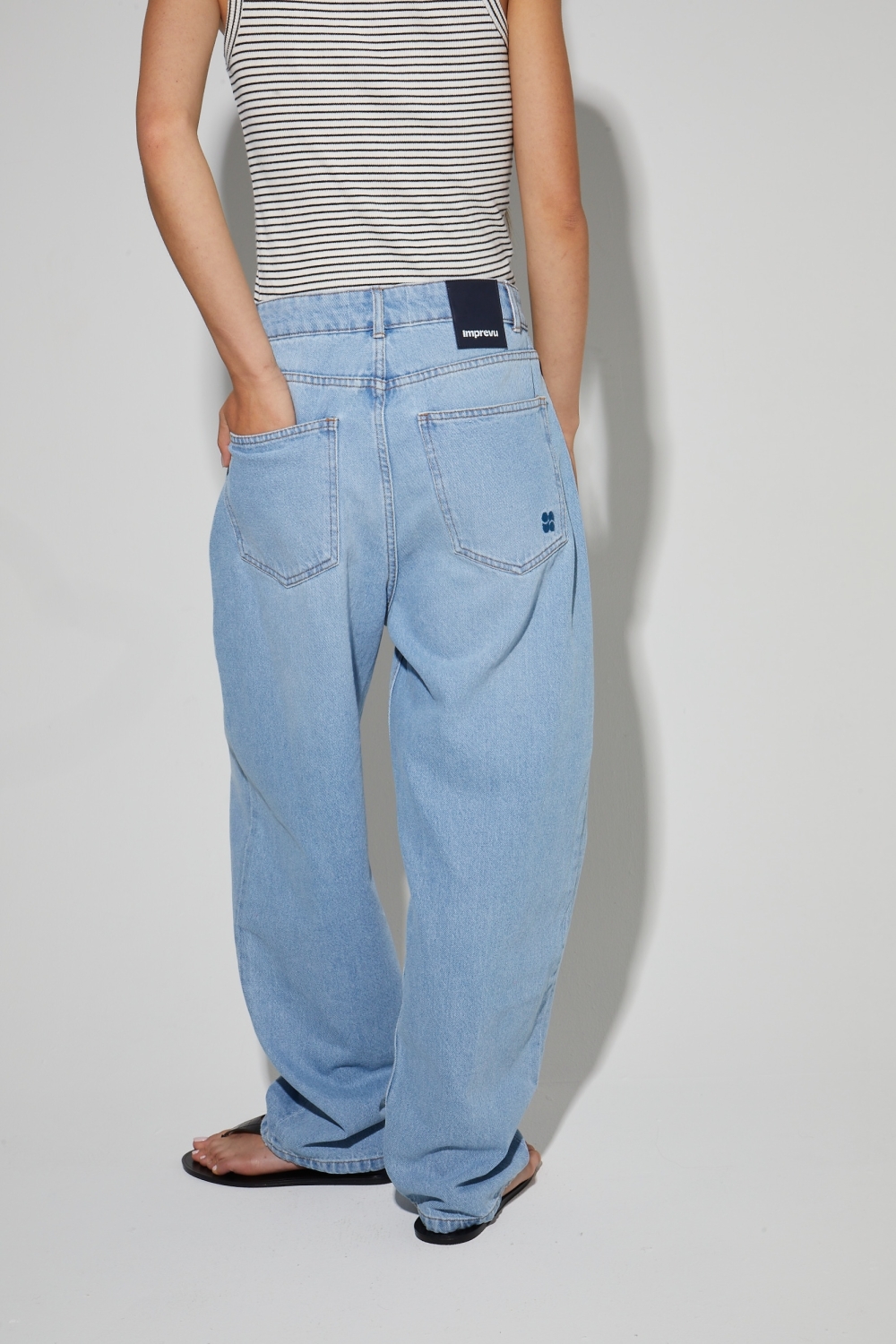 Denim Roxy Barrel light blue, fabriqué au Portugal
