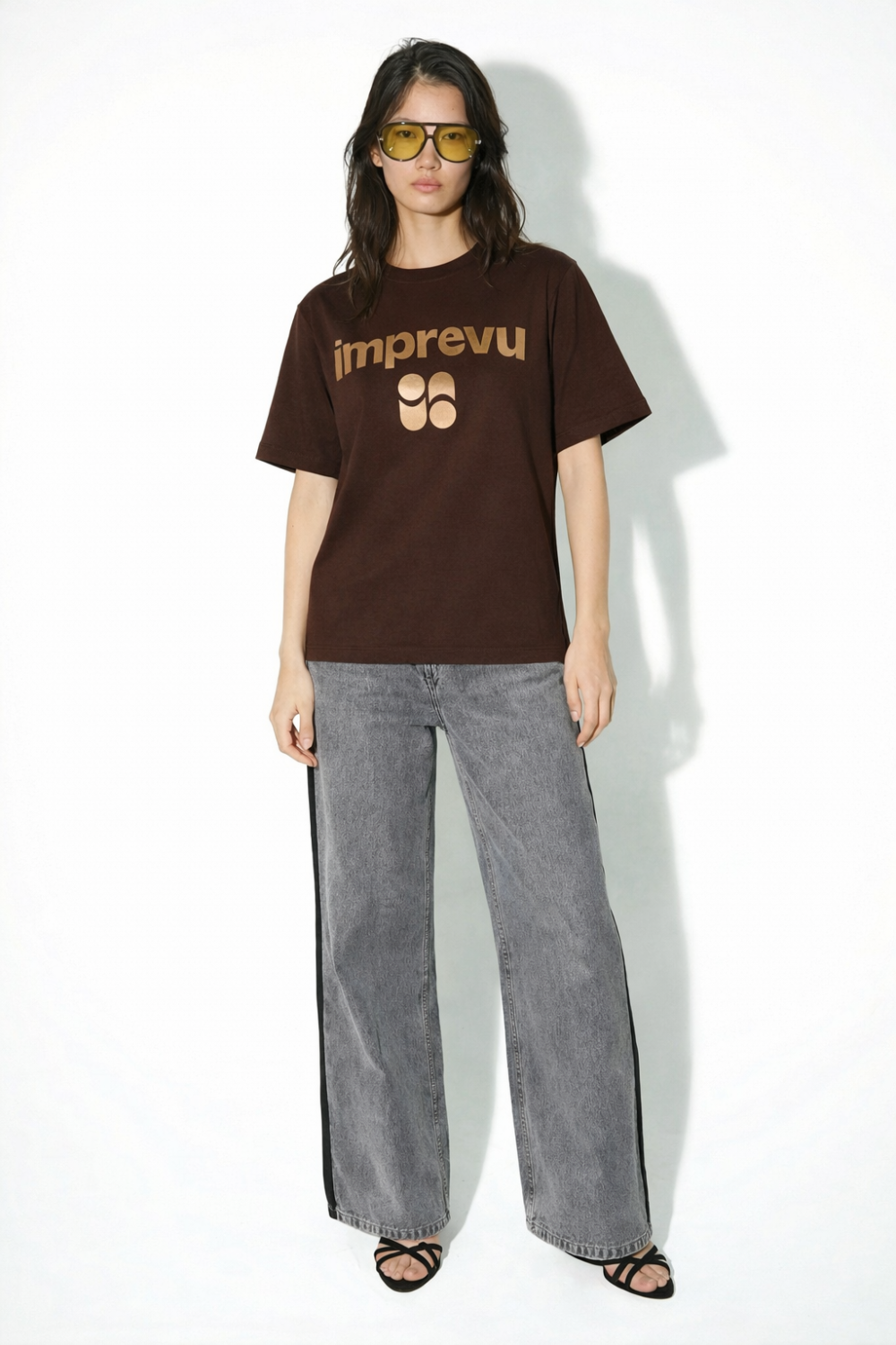 T-shirt colette Foil chocolat fabriqué au Portugal