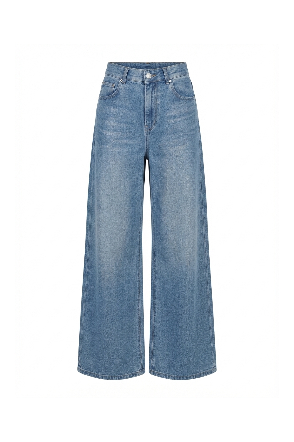 Swiggy Medium Blue Foil Denim, made in Portugal