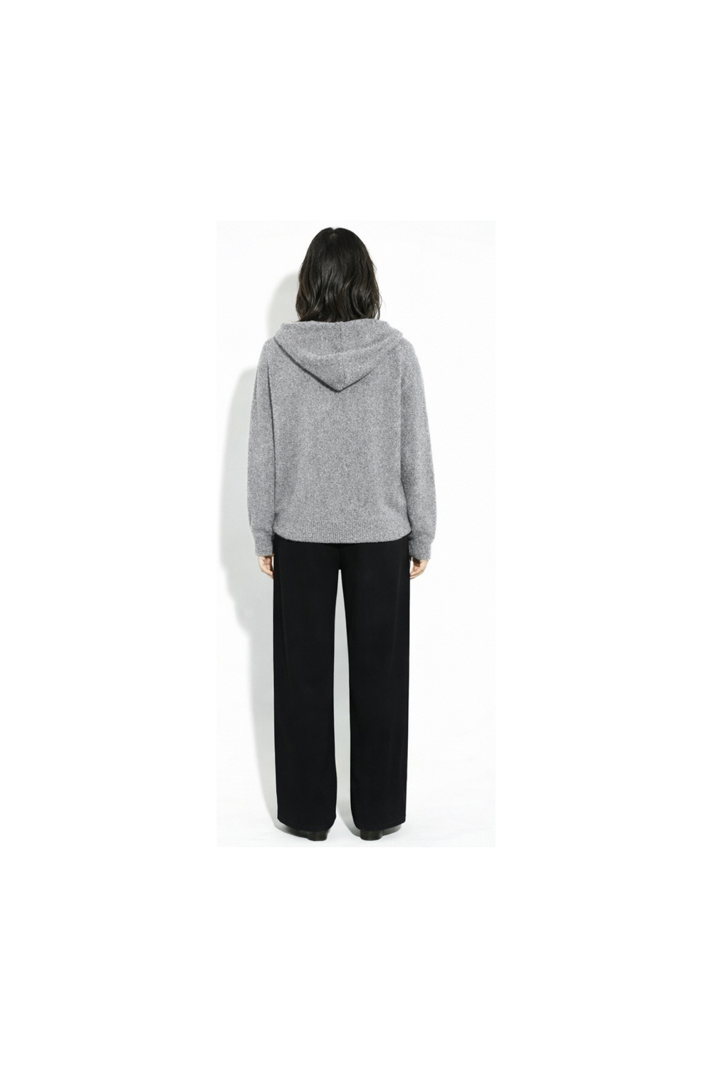 Nola Heated Hoodie in Heather Gray, Made in Italy
