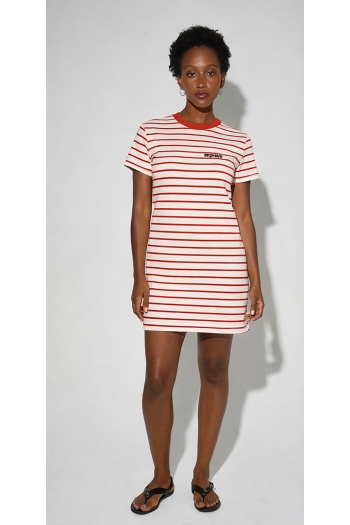 Korte jurk Nova Tao lines red, gemaakt in Portugal