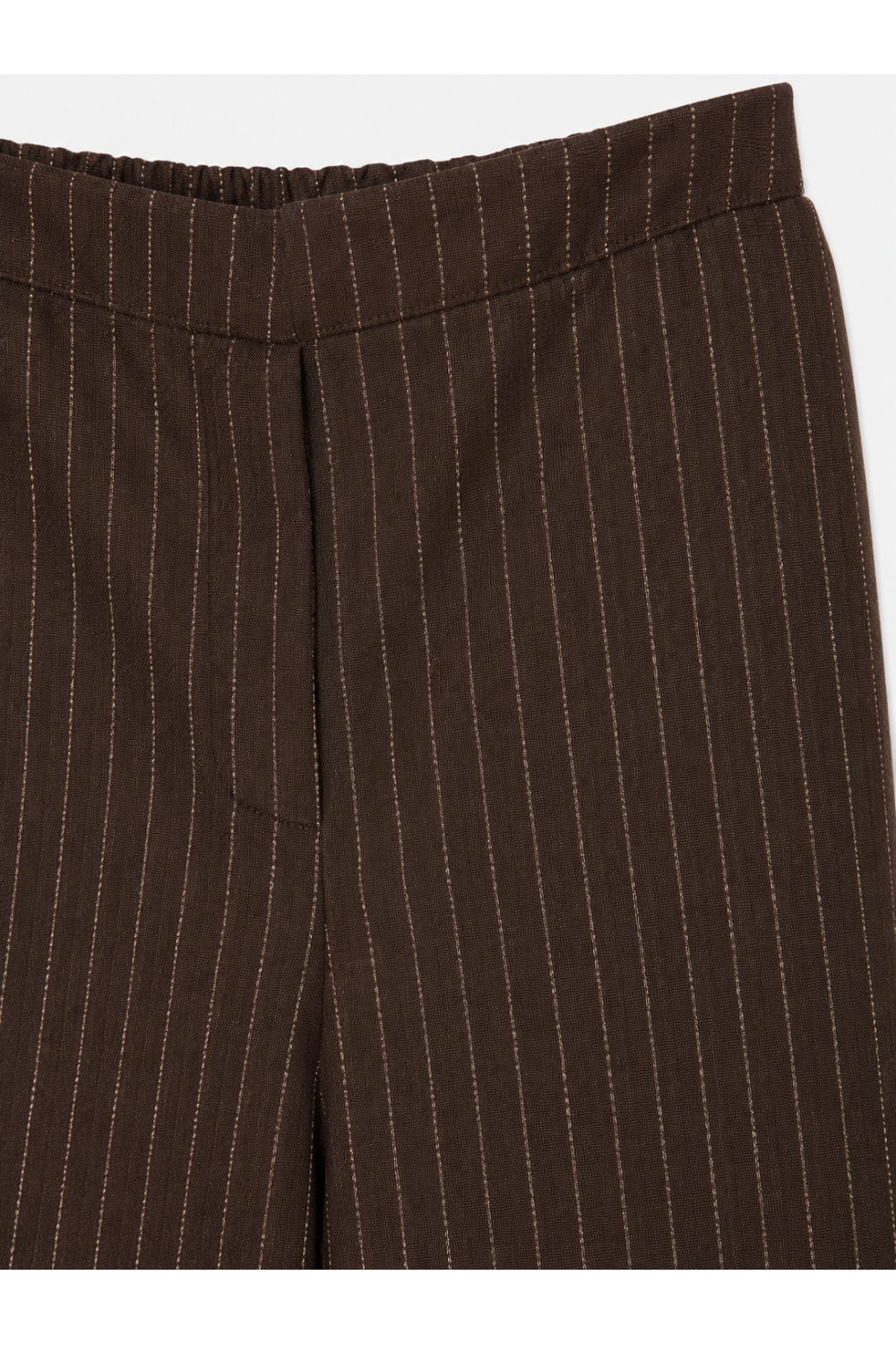 Pantalon Charlie Maura Chocolat fabriqué en Italie.
