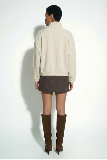 Jupe short Sia goccia story chocolat fabriquée en Italie
