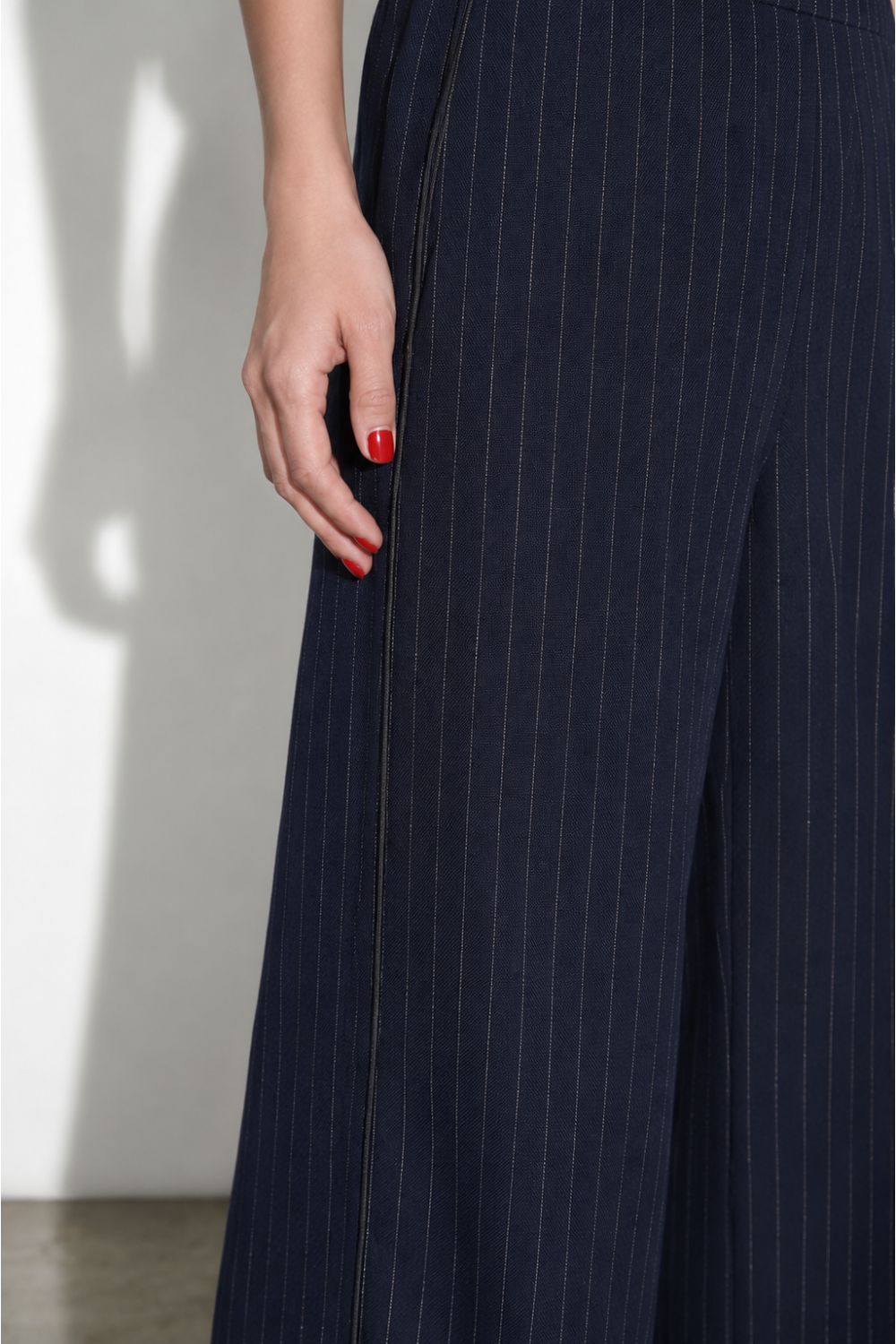 Pantalon Charlie Maura Navy fabriqué en Italie