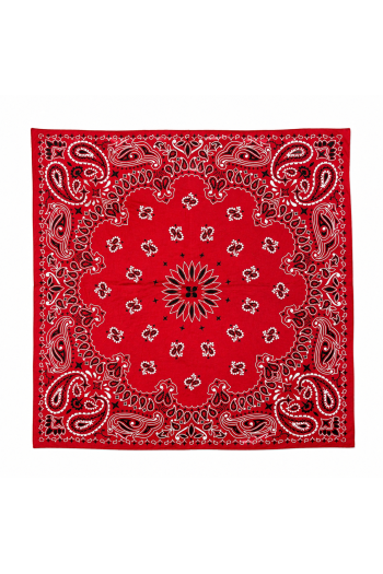 Foulard Hera print foulard rouge fabriqué en Italie