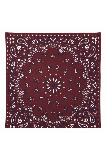 Foulard Hera print chocolat fabriqué en Italie