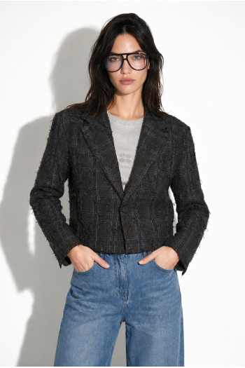 Blazer Oda losange used grey fabriqué en Italie