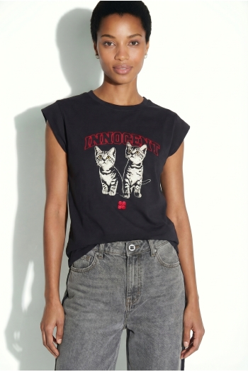 Robbie Cat-T-shirt, gemaakt in Portugal