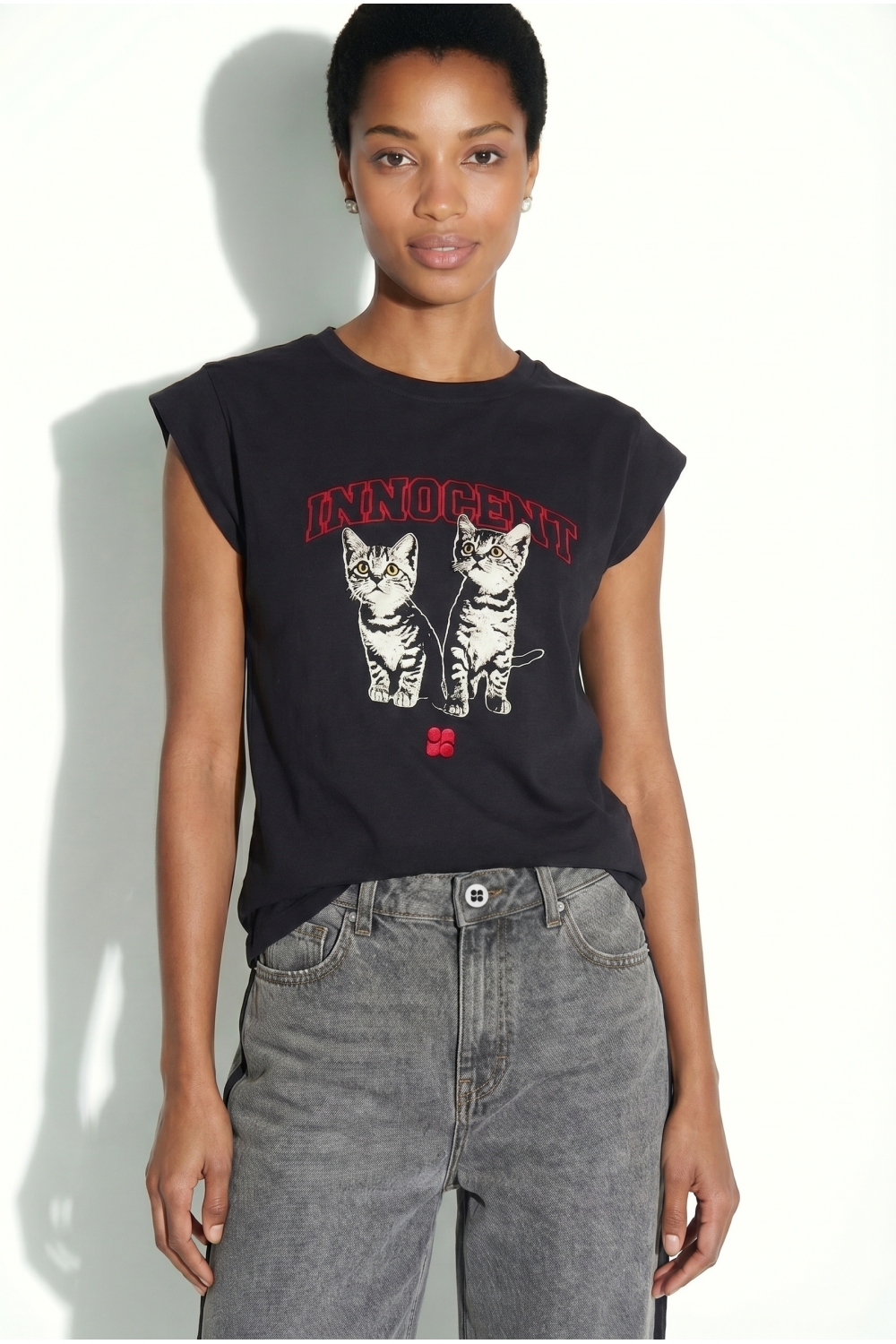 Robbie Cat-T-shirt, gemaakt in Portugal