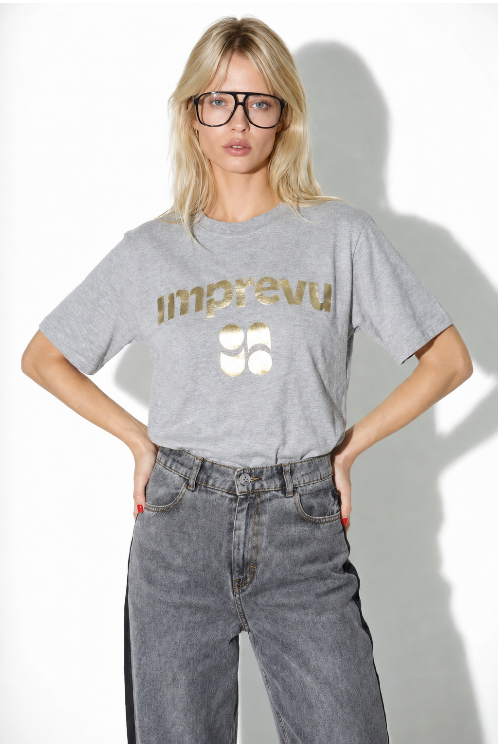 T-shirt Colette foil grey fabriquée au Portugal