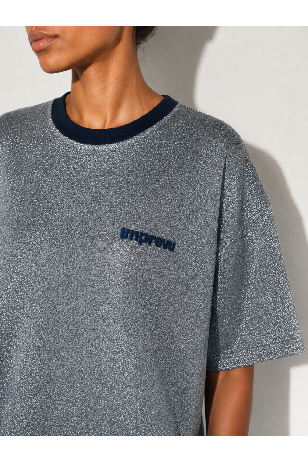 Robe Noa Lurex silver fabriquée au Portugal