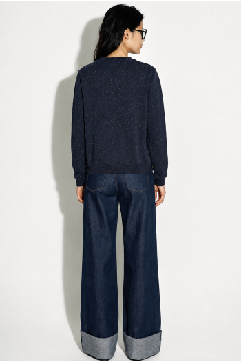 Eddie Mouchete-sweatshirt in blauw, gemaakt in Portugal