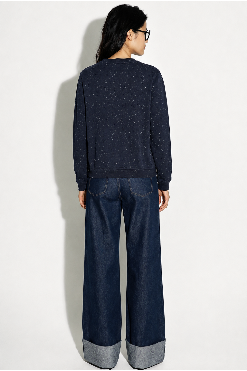 Eddie Mouchete-sweatshirt in blauw, gemaakt in Portugal