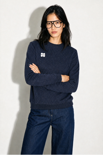 Eddie Mouchete-sweatshirt in blauw, gemaakt in Portugal