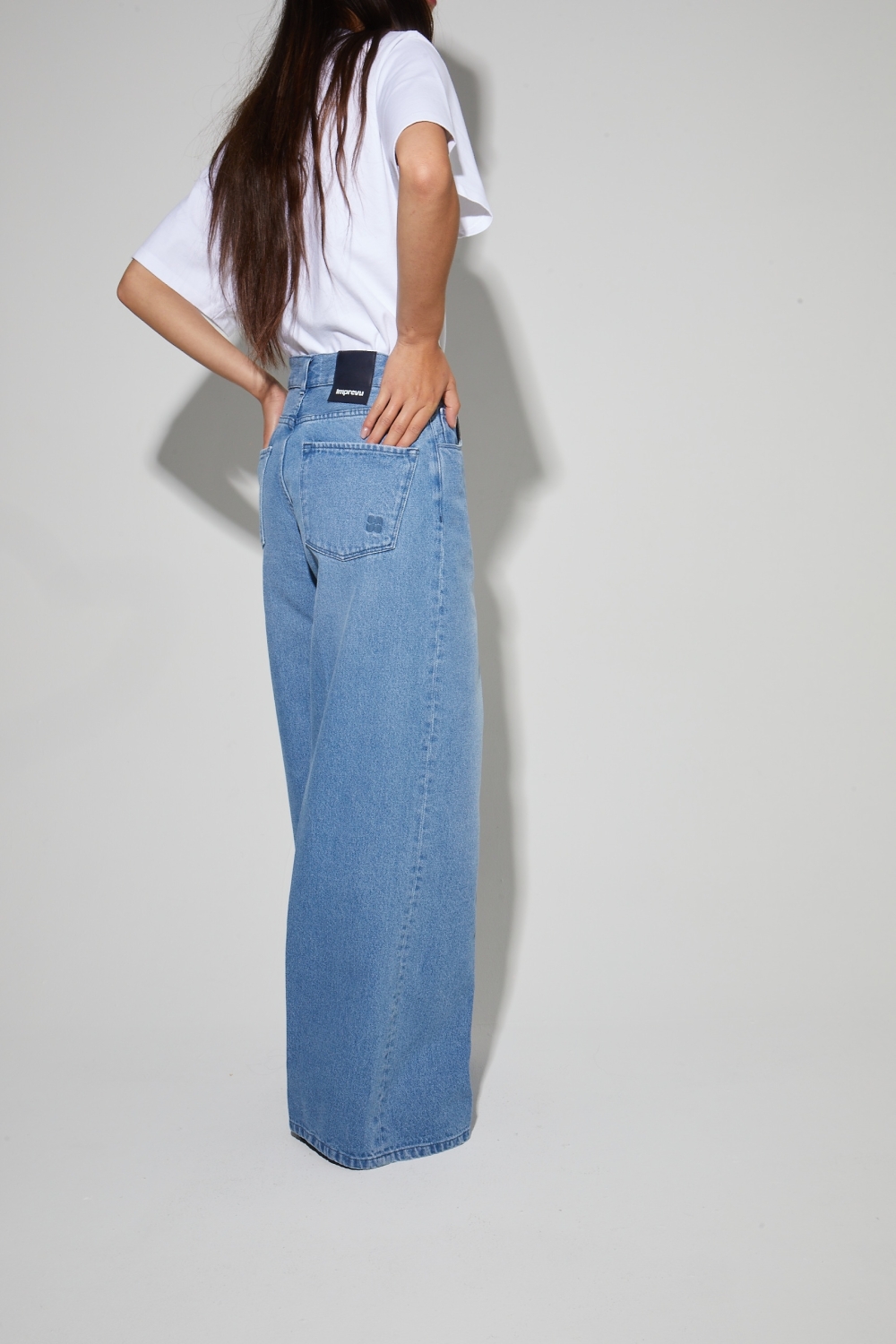 Denim Swiggy Palazzo medium blue, fabriqué au Portugal