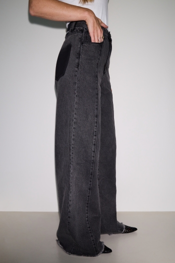 Denim Swiggy Palazzo Grey Made in Portugal